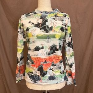 All over print crew neck